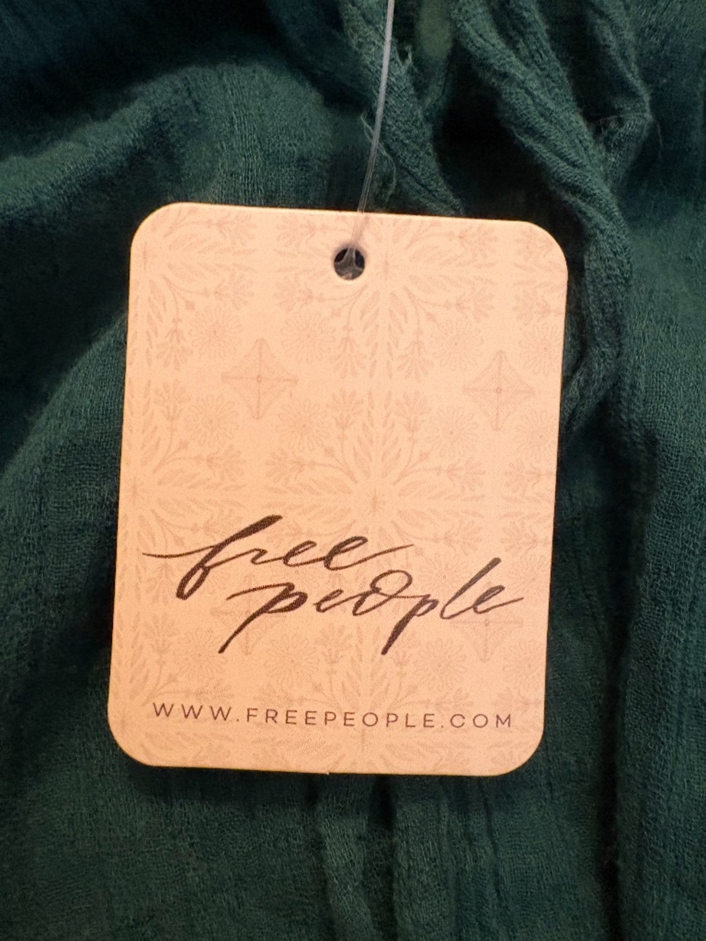 Free People Teal Green Mini Dress - Picture 3 of 4